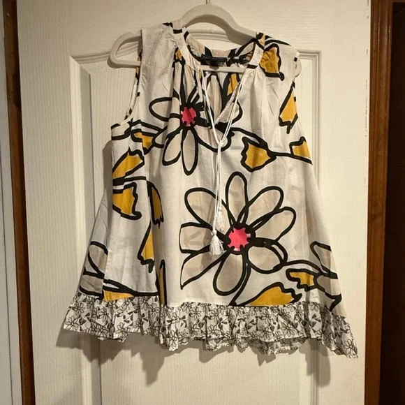 Lane Bryant White and Yellow Floral Blouse - Picture 4 of 7
